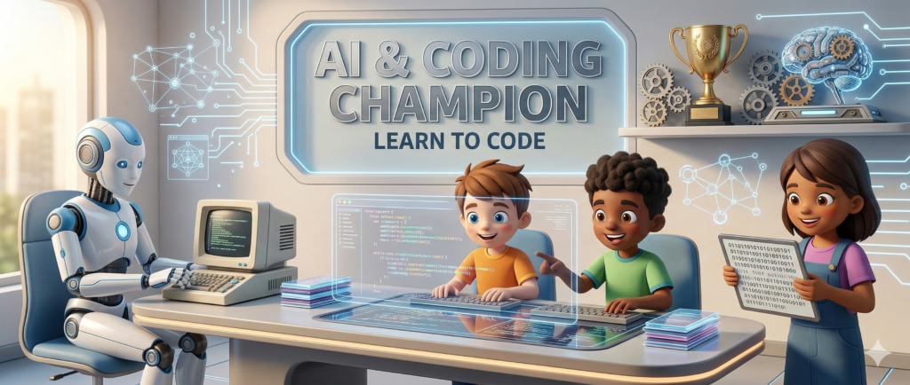 AI & Coding Champion: Learn to Code course illustration